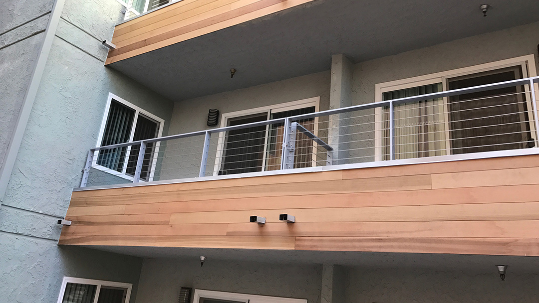 Balcony railing installation