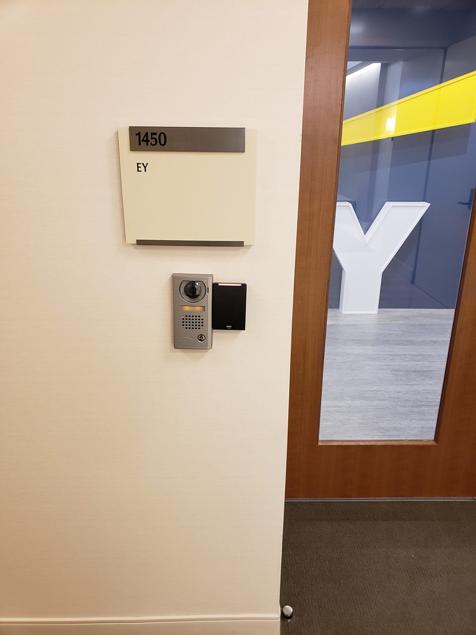 Intercom and access-control installation by Lobby Traffic Systems