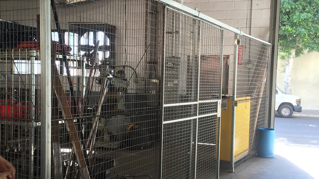 Wire-mesh fencing installation